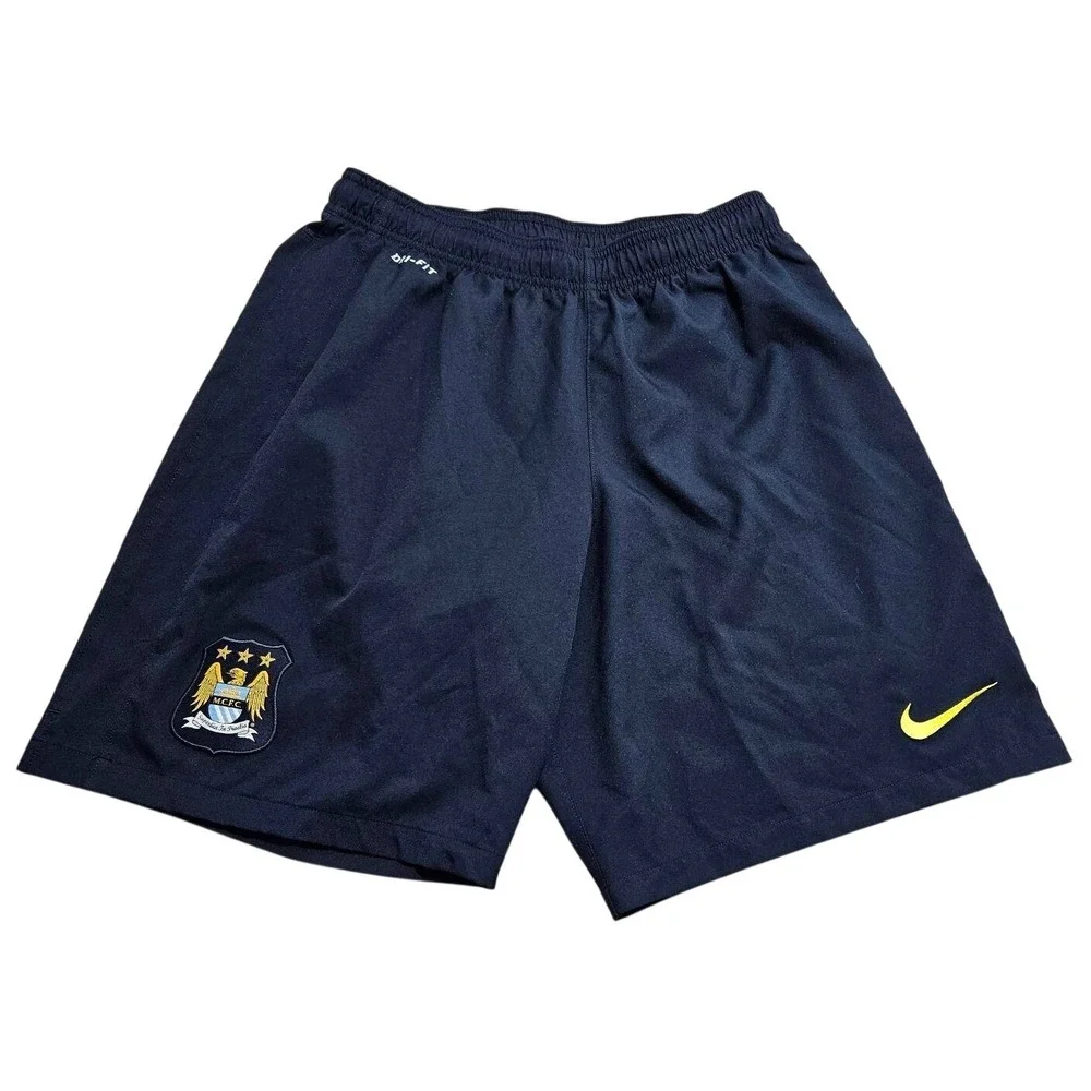 Nike Manchester City FC Dri-FIT‎ Soccer Shorts Mens Large Navy Blue 611053-475